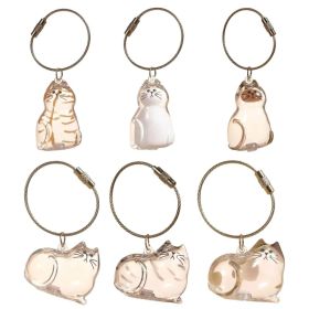 6-Piece Cat Hair Memorial Pendant Set - Pet Keepsake - Soft Fur Capsule Pendant, Portable Keychain