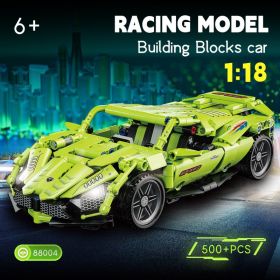 Racing Car Building Block Set Collectible Sports Car Construction Set Model Toy Car For Boys Girls 6 Years Old And Above