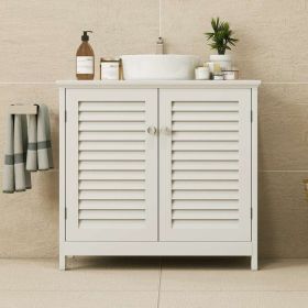 Wall Mounted Sink Plumbing Sink Storage Cabinet With 2 Doors And Shelf Wooden Modern Wall Mounted Drainage Under Sink Bathroom Cabinet For Home