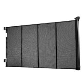Retractable Baby Gate, Extends to 202.7 inch Extra Wide, 39 inch Tall, with Reinforced Fiberglass Strips, Avoids Crawling Through