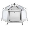 Baby Playpen with Canopy, Indoor/Outdoor Portable Playpen for Babies and Toddler, Lightweight & Foldable