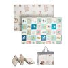 Baby Play Mat, 51"x79" Baby Crawling Mat, Non-Slip One-Piece Foam Baby Playmat, Foldable Portable Reversible Floor Mat with Travel Bag