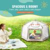 Baby Playpen with Canopy, Indoor/Outdoor Portable Playpen for Babies and Toddler, Lightweight & Foldable