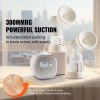 Breast Pump, Double Electric Breast Pumps, 4 Modes & 16 Levels, 300mmHg Strong Suction