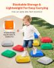 Balance Stepping Stones for Kids, 10 PCS, Up to 220 lbs, Non-Slip Toddlers Sensory Stepping Stones