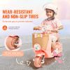 Kids Ride On Motorcycle, 12V Battery Powered Electric Motorcycle Trike with Speed Up to 2mph, Headlight, LED Light, Music, Bluetooth, Basket