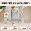 Baby Travel Crib and Play Yard, Folding Baby Playpen with Soft Mattress Pad, Portable Toddlers Crib with Breathable Mesh and Travel Bag