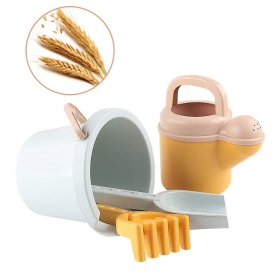 Children's Beach Toy Wheat Straw Beach Bucket Set With Sand Sand D ging Tools Outdoor Toy