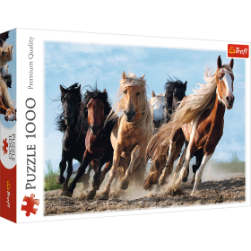 Jigsaw Puzzles - "1000" - Galloping horses / 500 px