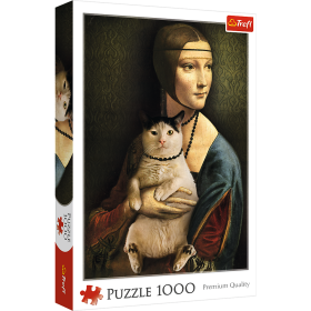 Jigsaw Puzzles - "1000" - Lady with a cat