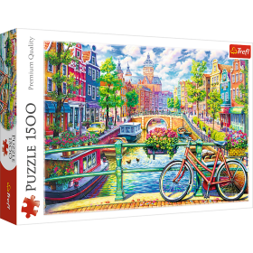 Jigsaw Puzzles - "1500" - Amsterdam Canal