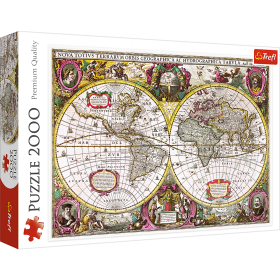 Jigsaw Puzzles - "2000" - A New Land and Water Map of the Entire Earth, 1630 / Bridgeman