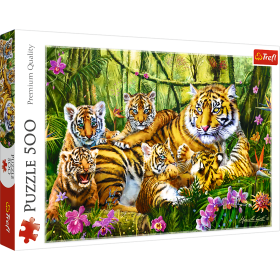 Jigsaw Puzzles - "500" - Family of tigers