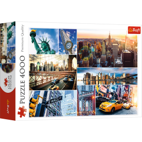 Jigsaw Puzzles - "4000" - New York - collage / Trefl