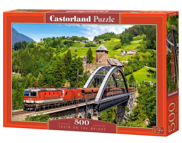 Train on the Bridge, 500 Piece Jigsaw Puzzle