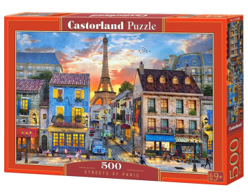 Streets of Paris, 500 Piece Jigsaw Puzzle