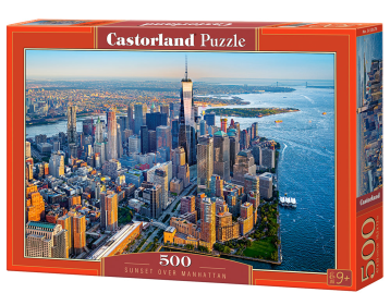 Sunset over Manhattan, 500 Piece Jigsaw Puzzle