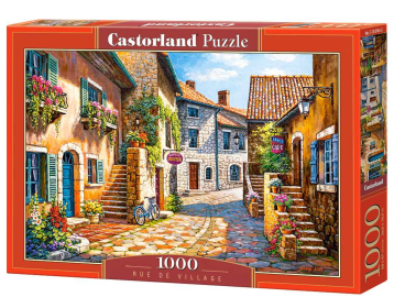 Rue de Village, 1000 Piece Jigsaw Puzzle