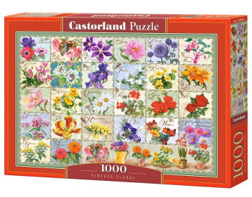 Vintage Floral, 1000 Piece Jigsaw Puzzle