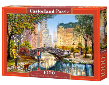 Evening Walk Through Central Park, 1000 Piece Jigsaw Puzzle