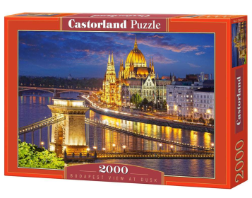 Budapest view at dusk, 2000 Piece Jigsaw Puzzle