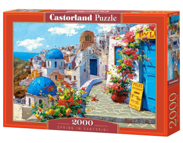 Spring in Santorini, 2000 Piece Jigsaw Puzzle