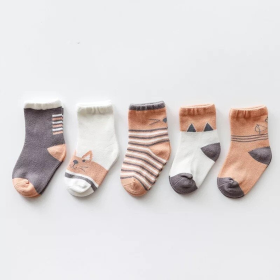 Organic Cotton Kids Socks | Fun Cat Socks for Toddlers & Little Kids