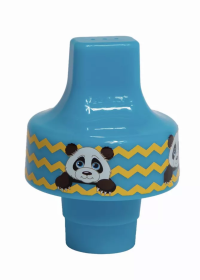 Refresh-A-Kid Universal Bottle Adapter, fits Most Water Bottles - PANDA Sippy Top