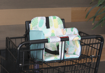 MomoGo 3-in-1 Deluxe Shopping Cart, High Chair and Swing Insert, Universal Fit, 4-24 Months, Pineapple