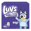 Size 8 Disposable Baby Diapers – 46 Count, Ultra Soft with Leak Protection & Wetness Indicator