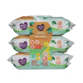 Soothing Shea Butter Baby Wipes – 300 Count, Hypoallergenic, Moisturizing, Alcohol-Free, Resealable