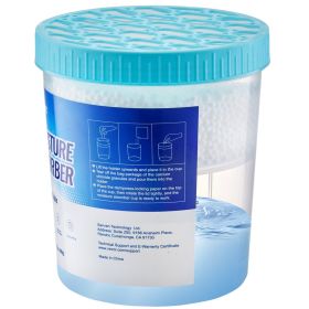 VEVOR Moisture Absorber Bucket, 2 Packs 16.2 oz Hi-Capacity Moisture Absorber Bucket with 800ml Storage Area & Reusable Outer Bucket for Long-Ter