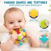 6-in-1 Baby Teething Toys – Rattle, Spinner & Pull Teether Ball – BPA-Free, Boiling Safe, Baby Shower Gift – Planet Edition