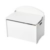 Kids Storage Bench, Wooden Toy Box Chest with Backrest, Large Storage Cabinet with Safety Hinge, Toddlers Storage Bench for Playroom