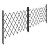 Double Folding Security Gate, Lockable Scissor Gate with 360° Swivel Casters, Outdoor Barricade Steel Retractable Gates, for Entry Security, Garage