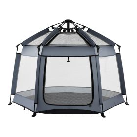 VEVOR Baby Playpen, Pop Up Toddler Playpen with Canopy