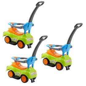 Ride On Push Car, Push Car for Toddler 19 to 36 Months, Around Buggy with Guardrails, Handle & Under-seat Storage, 55 lbs Load Capacity