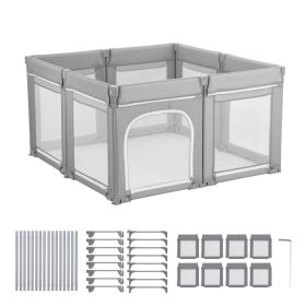 Baby Playpen, 78.7″ x 70.1″ Extra Large Toddlers Playpen, Foldable Baby Fence Play Yard with Zippered Door & Soft Breathable Mesh