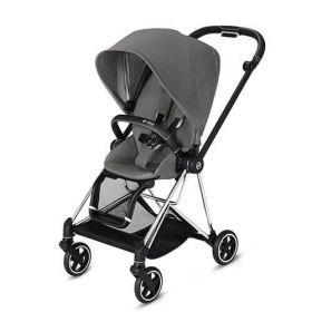 CYBEX Mios 3-in-1 Travel System Chrome with black details Baby Stroller – Manhattan Grey