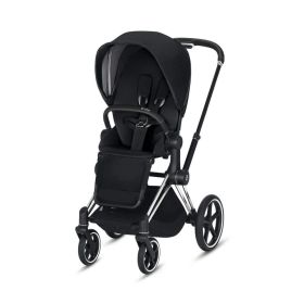 CYBEX Priam 3-in-1 Travel System Chrome with Black Details Baby Stroller – Premium Black