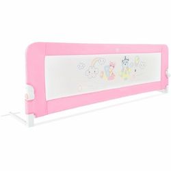 69" Breathable Baby Toddlers Bed Rail Guard Safety Swing Down