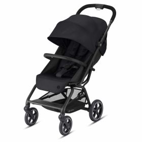 CYBEX Eezy S + 2 Deep Black Travel Strollers 360 Degree Twist