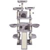 Cat Tree for Indoor Cats, 68.5" Cat Tower with 2 Cat Condos, Sisal Scratching Post, Hammocks, Top Perches, Jumping Platforms and Ramp