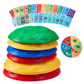 Turtle Balance Stepping Stones, 6 PCS, Up to 220 lbs Kids Turtle Jumping Stones Steps Stones