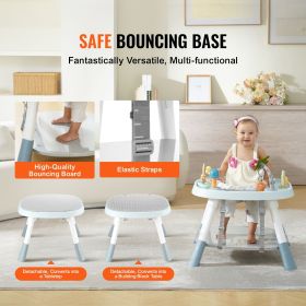 Baby Activity Center, Interactive Play Center, 360° Rotating Seat & Adjustable Height, Toddler Jumper Bouncer & Play Table with Developmental Toys