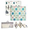 Baby Play Mat, 71"x79" Extra Large Baby Crawling Mat, Non-Slip One-Piece Foam Baby Playmat, Foldable Reversible Floor Mat with Travel Bag
