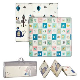 Baby Play Mat, 71"x79" Extra Large Baby Crawling Mat, Non-Slip One-Piece Foam Baby Playmat, Foldable Reversible Floor Mat with Travel Bag