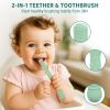 Teething Straws for Babies – 6-Pack 17cm Hollow Chew Tubes with Toothbrush Texture – Soft Silicone Teether Toys for Gum Relief – Neutral Colors