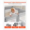 Baby Playpen, 78.7″ x 70.1″ Extra Large Toddlers Playpen, Foldable Baby Fence Play Yard with Zippered Door & Soft Breathable Mesh