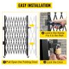 Single Folding Security Gate, 7 ft H x 7 ft W Folding Door Gate, Steel Accordion Security Gate, Flexible Expanding Security Gate